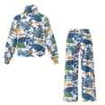 thumbnail image 5 of Xoenoiee Turtle Starfish Print Women's Sweatsuits Sets 2 Piece Outfits Drawstring Hooded Pullover Jogger Sweatpants Tracksuits Casual Set, L, 5 of 7