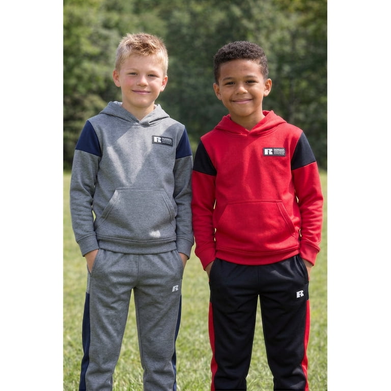Russell Athletic Boys Colorblock Fleece Hoodie and Joggers photo 4