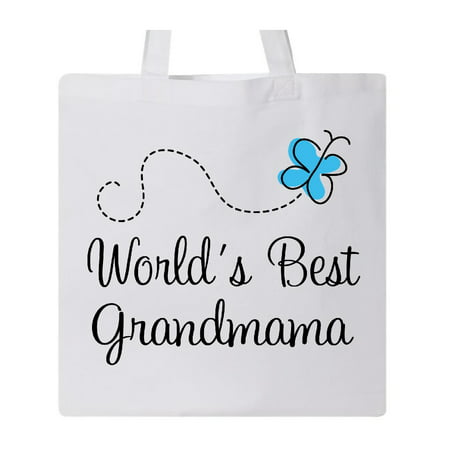 Worlds Best Grandmama Mothers Day Gift Tote Bag White One (Best Designer Tote Bags For Moms)