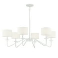 thumbnail image 2 of Trade Winds Cooper 6-Light Chandelier in Bisque White, 2 of 6
