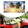 thumbnail image 1 of Coconut Tree Cart de golf impreso Cubierta de asiento de asiento transpirable para la mayoría de los deportes de autos de clubes Fácil de limpiar el, 1 of 8
