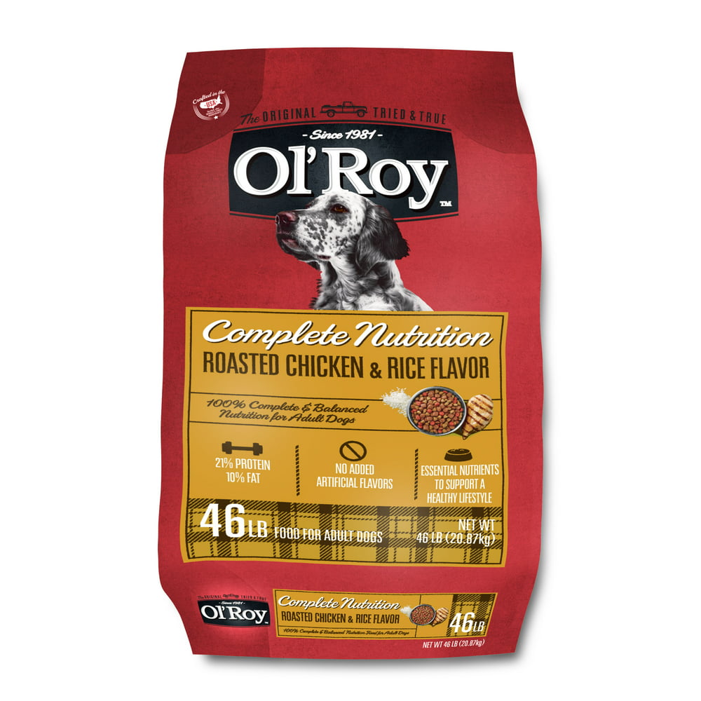 Ol' Roy Complete Nutrition Roasted Chicken & Rice Flavor Dry Dog Food ...