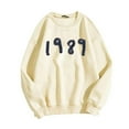 thumbnail image 1 of AMERTEER T-Shirts Graphiques Décontractés à Manches Longues pour Femmes, Col Rond, Sweatshirts, Pull-Over, 1 of 5