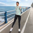 thumbnail image 6 of FORMRS Womens Long Sleeve Shirts UPF 50+ Sun Protection Quick Dry Fishing Hiking Tops, Size S-2XL, Green Strawberry, 6 of 8