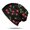 Black Christmas Cherry Pattern, variant on Christmas Reindeer Snowflake Dot Pattern Slouchy Beanie Hat, Outdoor Running Beanie with Stretchy Fabric & Soft Texture, Heat Retaining Gifts for Birthday Christmas Thanksgiving
