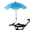 Blue, variant on Chair Umbrella with Clamp, Universal Adjustable Beach Chair Umbrella UV Protection Sunshade Umbrella for Patio Chair, Beach Chair, Stroller, Sport Chair, Wheelchair and Wagon