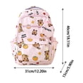 thumbnail image 3 of ibiyuan School Backpacks Nylon Cartoon Print Large Capacity Double Shoulder School Bag for Ages 5th 6th 8th 10th, Middle Elementary, High School, Outings, 3 of 4