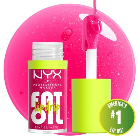 NYX Professional Makeup Fat Oil Lip Drip, Moisturizing, Shiny and Vegan Tinted Lip Gloss