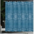 thumbnail image 3 of Ambesonne Floral Shower Curtain, Victorian Lace Flowers Print, 69"Wx70"L, Sea Blue, 3 of 4