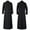 Black, variant on WXLWZYWL Mens Halloween Costumes for 2024 Men's Cassock Choir Cassock Minister Robe Clergy Pulpit Liturgical Church Robe Black