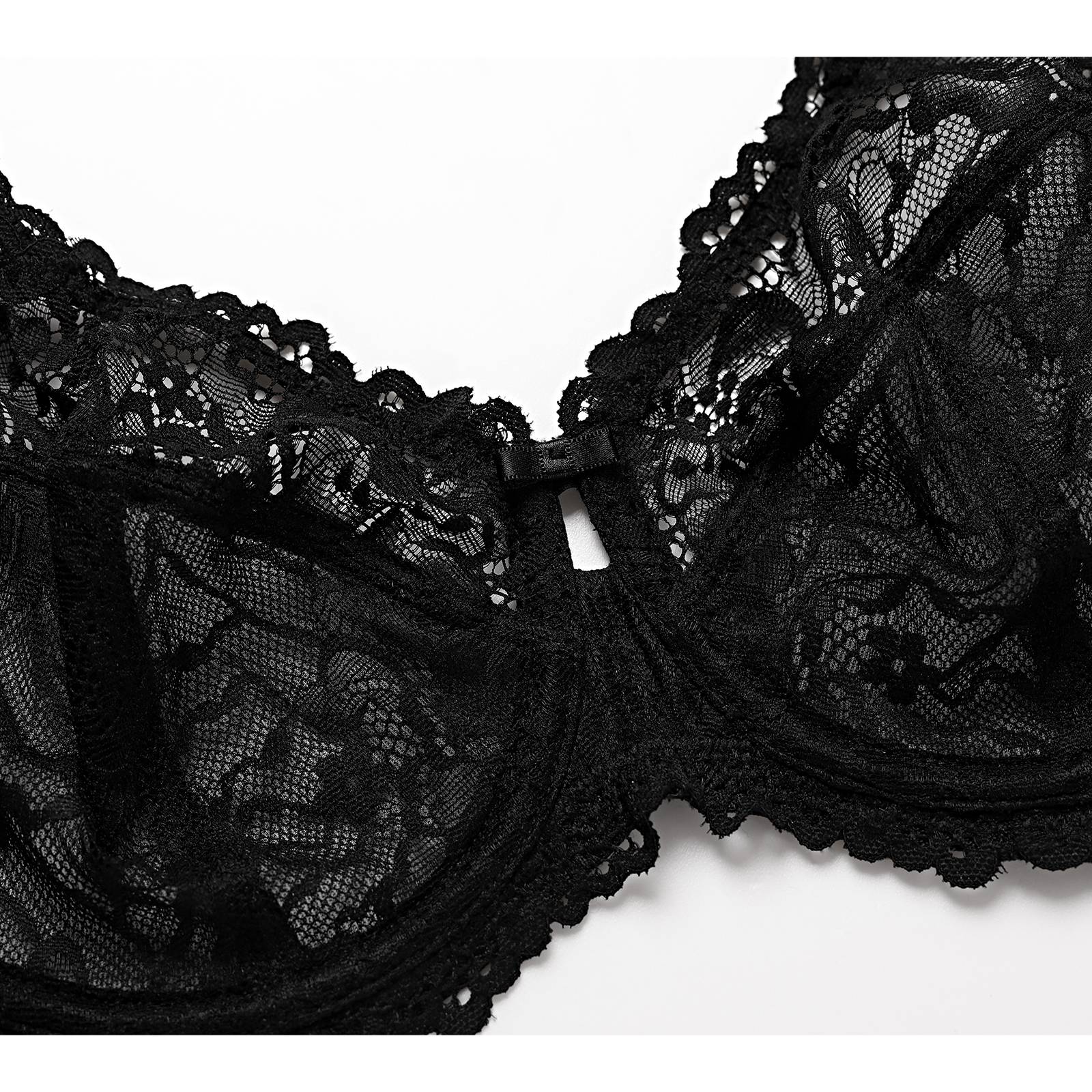 DELIMIRA Women's Plus Size Minimizer Bras Full Coverage Lace Unlined Underwire Bra B-K Cups