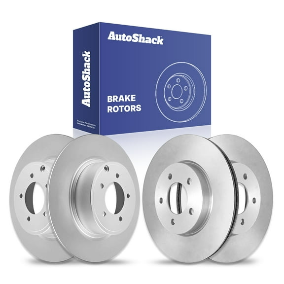 AutoShack Front & Rear Brake Rotors | Replacement For 2014-2017 Mitsubishi Lancer 2.4L AWD FWD | 4-PC Set
