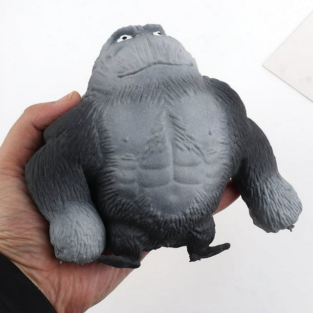 1 juguete de gorila negro TPR, estatua de gorila, rey de los monstruos, figura de acción, juguete de anime, colección de animales de fiesta en la jungla Sincero Electrónica