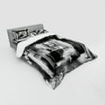 thumbnail image 3 of Ambesonne City Bedding Set 3 Pcs, Old Fashion Urban District, Twin, Black and White, 3 of 3