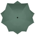 thumbnail image 3 of Northlight 8.5ft Outdoor Patio Lotus Umbrella with Hand Crank, Green, 3 of 6