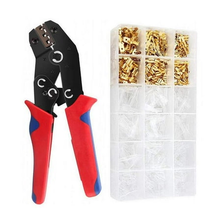 

600 Pcs 4.8/6.3 Plug Terminal Crimper Crimping Pliers w/ Ergonomic Handle SN-48B