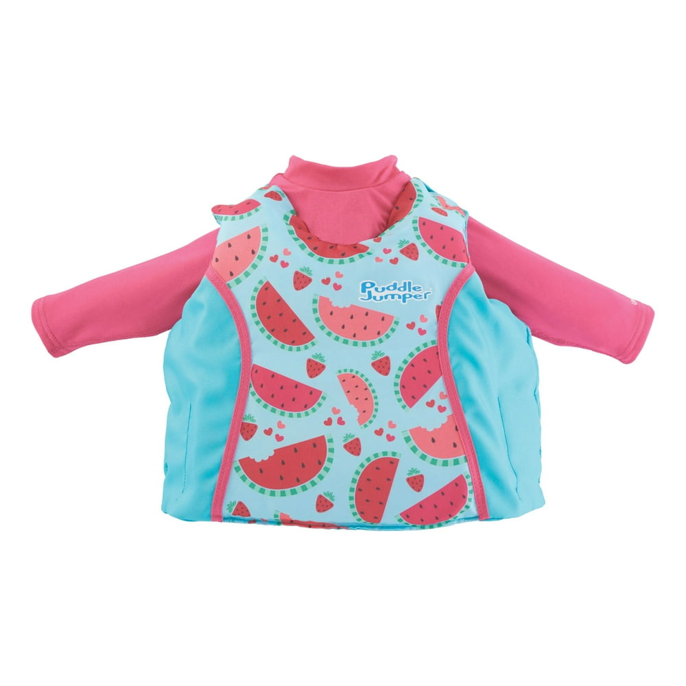 Puddle Jumper® Kids 2in1 Life Jacket and Rash Guard, Fruits Walmart