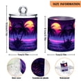 thumbnail image 5 of Yayeee 2 Pack Qtip Holder Bathroom Cotton Swab Canister with Lid Clear Dispenser Set, Pink Digital Art, 5 of 6