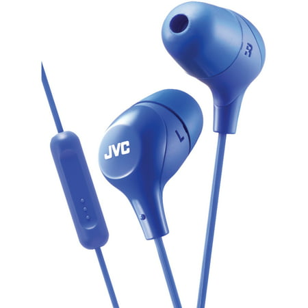 JVC HAFX38MA Marshmallow Inner-Ear Headphones with Microphone (Best Overhead Headphones With Mic Under 1000)