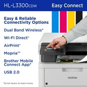 Brother Wireless HL-L3300CDW Digital Color Printer with Copy & Scanning, Duplex and Mobile Printing