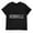 Black, variant on Mens Hicksville Vintage White Text Apparel T-Shirt Black