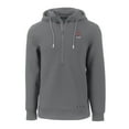 thumbnail image 2 of Men's Cutter & Buck  Gray Ohio State Buckeyes Alumni Logo Roam Eco Recycled Half-Zip Pullover Hoodie, 2 of 3