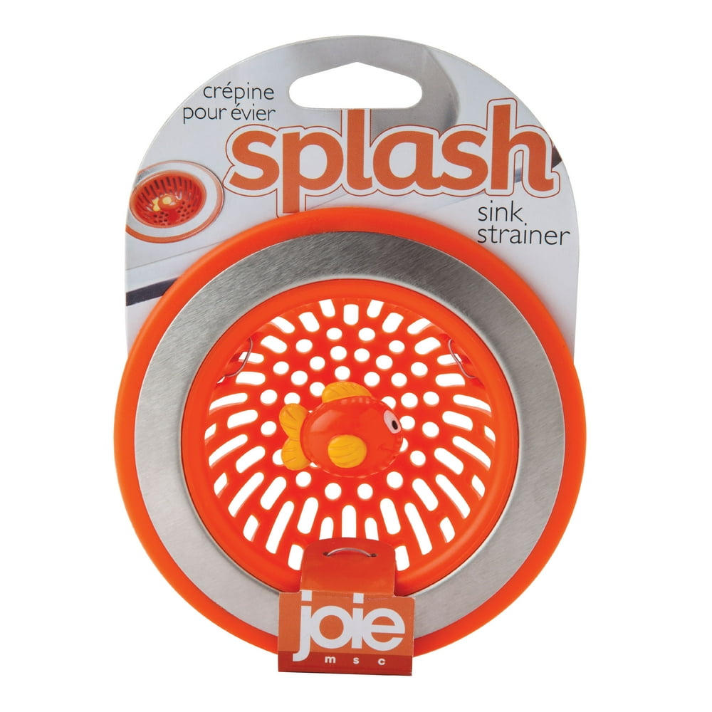 Joie Splash Kitchen Sink Strainer Basket, Stainless Steel and BPAFree