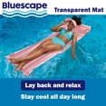 thumbnail image 3 of Bluescape Pink Transparent Air Mat, Inflatable Pool Float, Age 14 & up, Unisex, 3 of 6
