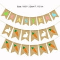 thumbnail image 4 of Cateissary Colgante de empavesado de Pascua, colgantes de pancarta artesanal de arpillera, suministros para fiestas, diseño de escena, Kits de decoración para fiestas Tipo 2, 4 of 6