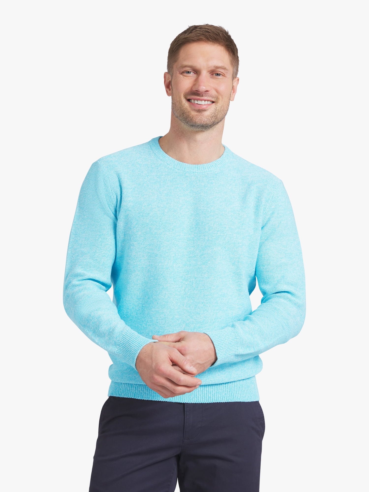 Chaps Men's & Big Men's Long Sleeve Crewneck Sweater, Sizes S-3XL