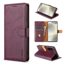 ELEHOLD Case for Moto G 5G 2023, Shockproof PU Leather Wallet Case with Credit Card Holder Kickstand,Winered