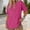 Hot Pink, variant on Tittly Womens T Shirts Cotton Shirts Tops Short Sleeve Shirts for Women Casual Women's Fashionable And Casual Solid Color V Neck Short Sleeved T Shirt Black