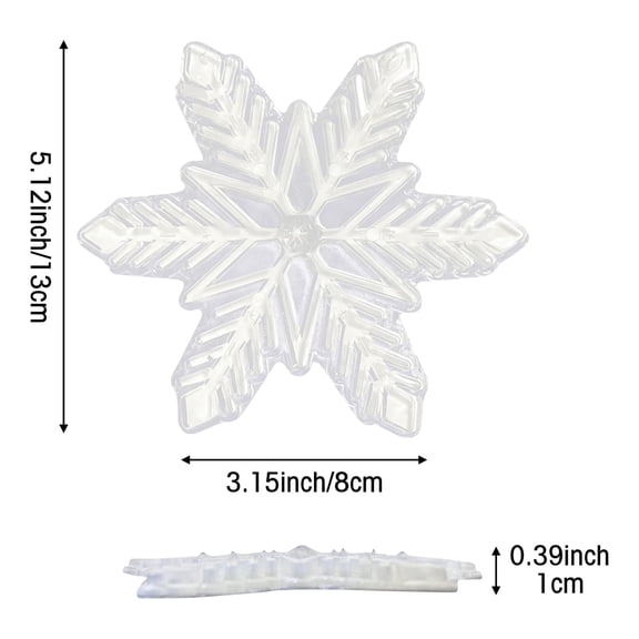 2ooya Snowboard Stomp Pads ,Snowflake Non-Slip Stickers Pad, White, 21 Pcs