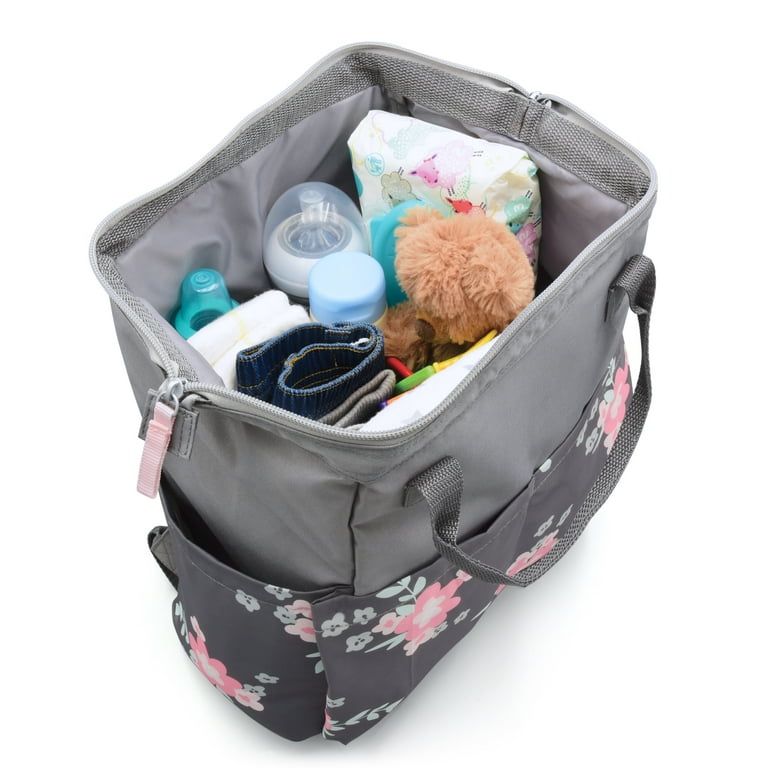 Free Shipping On the Goldbug Pink Floral Framed Diaper Bag Walmart