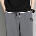 thumbnail image 5 of NOLDARES Sweatpants for Men Fleece Open Bottom Wide Leg Casual Baggy Pants Fashion Elastic Waisted Drawstring Workout Joggers with Pockets(Grey,XL), 5 of 5