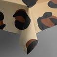 thumbnail image 5 of Gold and Brown Of Leopard Print Square Tablecloth,Waterproof Square Table Cover,Wipeable Spillproof Washable Table Cover for Home Kitchen Party Decor 52"x52"(132x132cm), 5 of 6