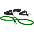 thumbnail image 1 of ProSource Single Stackable Resistance Bands with Door Anchor and Exercise Guide, 5-50 lb, Heavy Duty Fitness Tube for Full-Body Exercises, P90X, Insanity, and Home Workouts 5 lb to 8 lb, Green, 1 of 1