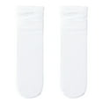 thumbnail image 2 of Dengjunhu 1 Pair Ice Socks Ultra-thin Comfortable Velvet Summer Middle Tube Women Pile Socks Stockings for Daily Life, 2 of 7