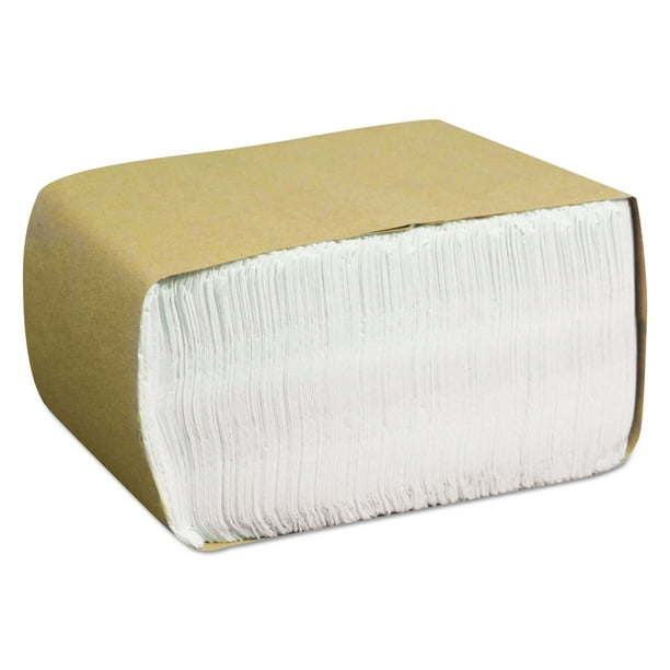 Cascades North River Perky Dispenser Napkins, 1Ply, 3 1/2 x 5, White, 400/Pk, 8000/Crtn