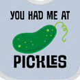 thumbnail image 4 of Inktastic You Had Me at Pickles Boys or Girls Baby Bib, 4 of 4