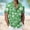 Green1, variant on Men's Big & Tall Short Sleeve Hawaiian Shirts Tropical Floral Print Button Down Tees Casual Relaxed Beach Vacation Shirt S-4XL