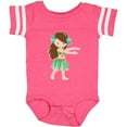 thumbnail image 3 of Inktastic Brown Haired Hula Girl Girls Baby Bodysuit, 3 of 5