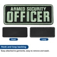 thumbnail image 4 of Uxcell 2Pcs Parche de Bordado Oficial Parche de Gancho y Bucle para Chaleco Chaqueta Uniforme Sombrero Grande y Pequeño 2, 4 of 7
