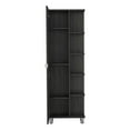 thumbnail image 7 of 62H" Linen Single Door Cabinet, Five External Shelves, Four Interior Shelves, Smokey Oak, 7 of 7