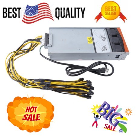 2880w Max Mining Machine Power Supply For Rig Coin Antminer Two X2 S9 S7 L3 With Harness Cable For Bitcoin Miner - 