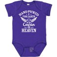 thumbnail image 3 of Inktastic Handpicked for Earth by My Cousin in Heaven with Angel Wings Boys or Girls Baby Bodysuit, 3 of 5