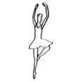 thumbnail image 2 of World Unique BD-1124 Ballet Dancer - 38 x 15 x 0.5 in., 2 of 3