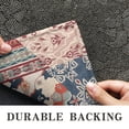 thumbnail image 6 of Botanical Floral Patchwork Non-Slip Entryway Door Mat,Boho Indoor Decor Durable Low Plush Door Mat,Washable Welcome Rug for Patio Hallway Home Decor 17x30 Inches, 6 of 7