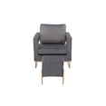 thumbnail image 3 of Larenta Upholstered Chair and Footrest - Gray, 3 of 4