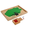 thumbnail image 2 of Neinkie 1Set Educational Apple Toy Exercise Mathematics Ability Fun Wood Montessori Magnetic Apple Tree Toy for Boys, 2 of 9